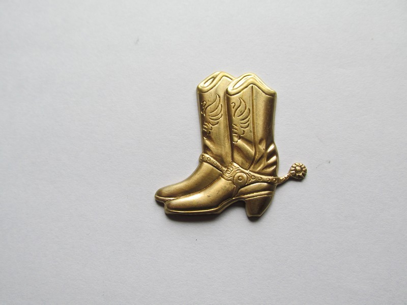 (image for) Brass Cowboy Boot #SAL8589